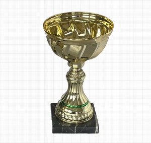 3-er Serie Pokal Gold, grüner Ring